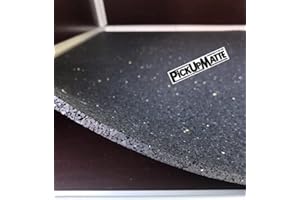 PICKUPMATTE Hundematte AnimalMat Unterlage für Hundeboxen Futternapf Schlafplatz Zwinger Antirutschmatte Dämpfung Isolierung Teppich Cover (90 x 90 cm)