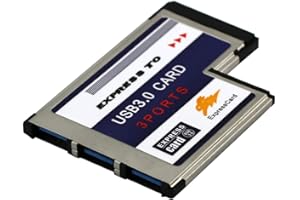 JMT 3 porte nascoste all'interno da USB 3.0 a Expresscard Convertitore adattatore USB 3.0 da 54 mm per PC portatile PC Card Express PCMCIA