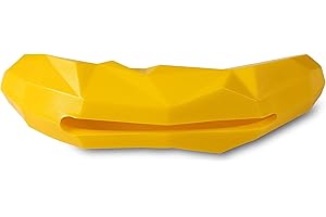 PetLove Nuzzle Puzzle Puppy Banana, Interactive, Enrichment, Foraging Dog Treat Toy, Fill with Treats, Paste and Food,Yellow
