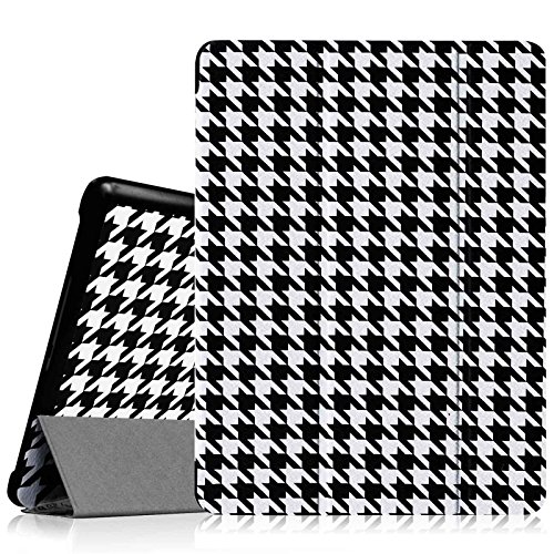 Fintie Samsung Galaxy Tab S 10.5 Hülle Case - Ultra Schlank superleicht Ständer Smart Shell Cover Schutzhülle Etui Tasche mit Auto Schlaf / Wach Funktion für Samsung Galaxy Tab S 10.5 T800 T805 (10,5 Zoll) Tablet-PC, Houndstooth Schwarz
