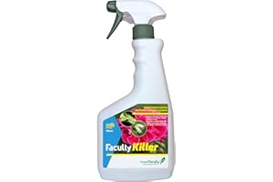 GreenFaculty - Killer - Insecticida, Fungicida Plantas de Interior y Jardín. Antiplagas Ecológico. Triple Acción contra Pulgones, Cochinillas, Araña Roja, Mosca Blanca, Oidio. 750 mL