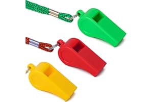 SAVITA 3 Szt. Plastikowe Gwizdki ze Smycza, Gwizdek Sportowy Podczas Treningu Survival Emergency Sport dla Trenera Nauczyciela Szkolenie Psów