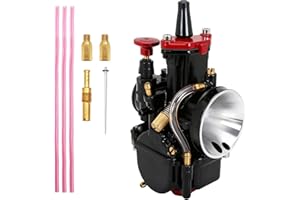 JFG RACING Carburatore 28mm,Carburatore Moto PWK 28MM per Moto 75 CC 80 CC 100 CC 125 CC Motocross ATV Dirt Bike Quad-Nero