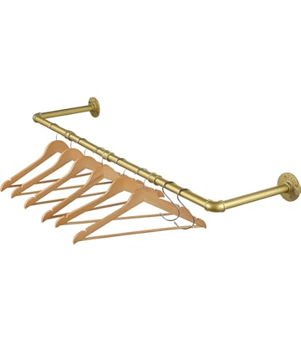 Perchero Metalico Perchero Industrial Dorado De Pared 250 Cm