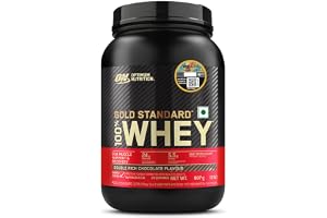 Optimum Nutrition (ON) RCB Limited Edition Gold Standard 100% Whey Protein Powder Double Rich Chocolate, 2 lb, 907 g, for Muscle Support & Recovery, Vegetarian - Primary Source Whey Protein Isolate