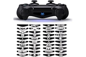 BAAQII TS Trade 40PCS LED Light Bar Cover Decal Skin Sticker for PlayStation 4 PS4 Controller