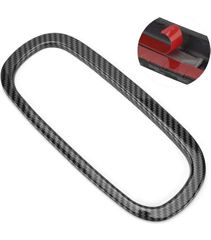 Autocollant Interrupteur Fenêtre Jaguar F-Type 2013-2024 - Noir Mat / Fibre Carbone - ABS, Colle 3M - Lot De 2 - Accessoire Intérieur Tuning - 8