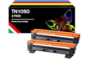 AMG SALES Toner Compatibili per Brother TN1050 TN-1050 cartucce per DCP-1612W HL-1110 HL-1210W HL-1112 HL-1212W DCP-1510 DCP-1610W MFC-1810 MFC-1910W DCP-1512 (Nero, 2-Pack)