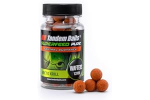 Tandem Baits SuperFeed Pure Wafters | Pop-ups | Carpfishing Pesche Pesca Accessori | Alimentatore per la Pesca Carpa | Pesca Accessori alla Carpa 12mm 30g