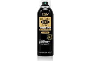 EBIN NEW YORK Wonder Lace Bond Supreme Sprej med extra stark vidhäftning, svettbeständigt, precis applicering, limsprej för peruker med lace front, snabbtorkande och genomskinligt, 180 ml (1 artikel)