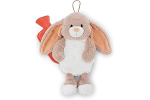 ‎NICI NICI Wärmflasche Hase Fjella 300ml 35cm - braun - Kuscheliges Wärmetier ab 10 Monaten – Plüschtier-Wärmflasche, Wärmebeutel für Kinder und Erwachsene | 61934
