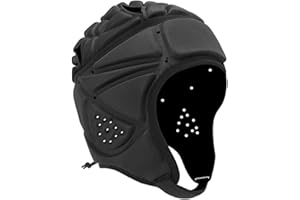 ONIUEZKY Tiradores de Rugby Protector Suave Casco de Rugby Ajustable Casco de Rugby con Cinta de sujeción Casco de fútbol a Prueba de Golpes para Adultos
