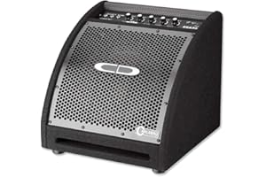 Carlsbro EDA50 10" Electronic Drum Monitor Speaker with Built-In 50W Amplifier, 3-Band EQ, AUX Input and Dual Channels for Digital Drum Kits - Compact Design with Metal Grille Protection