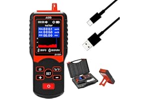 DuzLink Geigerzähler Nuklearer Strahlungsdetektor-Dosimeter, Tragbarer Digitaler Elektromagnetischer Strahlungsdetektor mit LCD Hintergrundlicht, Radioaktivität Dosimeter mit Tragetasche