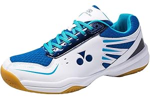 XFQ Men's Badminton Shoes, Unisex Lightweight Tennis Shoes Non-Slip Breathable Athletic Indoor Sneakers Table Tennis Shoes