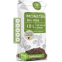 JASKER Bio-Blumenerde Für Zimmerpflanzen | 10 L, Torfreduziert Mit Startdünger | Universalerde Für Grünpflanzen & Palmen