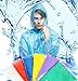 Produktbild Regenponcho Poncho Einweg Multipack Regenschutz Notfall Einweg Regen Poncho (5 Pack) sortiert Unisex - Erwachsene Notfall wiederverwendbar Regen Wasserdicht Poncho mit Kapuze - Perfekt für Festivals, Camping and Design Parks