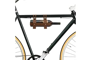 Bar Amigos Portabottiglie in pelle per bicicletta, ideale per ciclisti che portano vino durante un picnic o una gita di un giorno