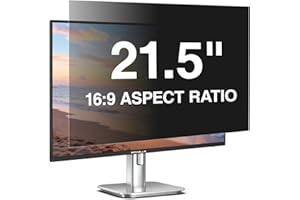 Pozlle Filtre de Confidentialité pour Écran PC 21,5 Pouces 16:9, Film de Confidentialité Amovible pour Moniteur Ordinateur, Protecteur d'Écran Anti-Espion, Anti-Lumière Bleue