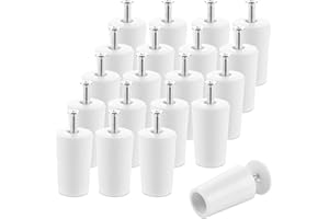APACALI Lot de 20 butées de volet roulant - Blanc - 40 mm - Butée pour volet roulant de 40 mm - Avec vis et disque - Convient aux lamelles de volet roulant blindés