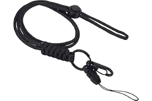 PATIKIL Halsband med krok, märkessnoddar justerbar lång rem ID-korthållare nyckelringar för märkeshållare