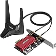 WAVLINK PCIe WiFi 6E Card with Bluetooth 5.3, Tri-Band 5378 Mbps, Intel WiFi 6E Chip, WPA3, Magnetized Antenna Base, for Windows 11/10 (64bit) Desktop PC