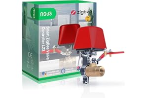 NOUS LZ3 ZigBee Water Valve, Google Assistant, Amazon Alexa Compatible, Tuya Smart Life, Programmer, ZigBee Water Valve, ZigBee Irrigation Controller2MQTT