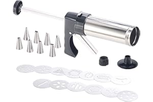 Pistolet à pâtisserie avec disques à biscuits et douilles - Pro [Rosenstein & Söhne]