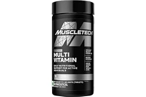 MuscleTech Platinum Multivitamin,Vitamin C for Immune Support,18 Vitamins & Minerals,60 Tablets, 150 grams