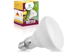 REPTI HOME Lampe Chauffante pour Terrarium de Reptiles, 150W de Lampes Chauffantes pour Tortues, Convenant Aux Amphibiens, Tortues, Dragons Barbus, Lézards, Serpents, Caméléons