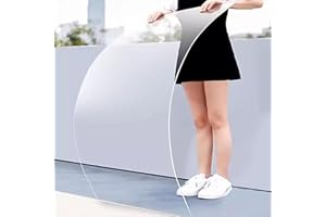 ZHUOZ1T Polycarbonate Greenhouse Sheets,Clear Acrylic Plastic Sheet,Replacement Shed Panel,UV Protection Rainproof Roof Cover,for Outdoor Canopy Carport Cold Frame,Transparent (0.8x5m(2.62x16.4ft))