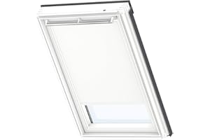 ‎VELUX VELUX Original Dachfenster Verdunkelungsrollo, mit weißer Führungsschiene, Weiß, für FK06