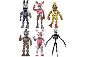 Zhongkaihua 5/6/8 pz/set cinque notti giocattoli di gioco FNAF Action Figure bambole con luci, ornamenti, portachiavi, blocchi di costruzione regali di Natale per bambini