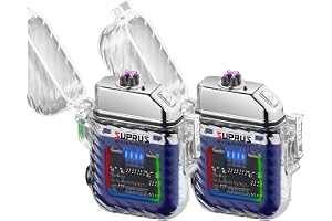 SUPRUS tändare 3 lägen för ficklampan vindtät vattentät tändare elektrisk tändare uppladdningsbar Dual Arc Plasma tändare med överlevnad nödvisselpipa och snodd