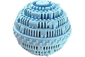 GENERIC Laundry Balls for Washer - Natural Non-Chemical Detergent Alternative for Washing Machine | Eco-Friendly Wash Ball & Fabric Softener Dispenser for 2000 Washes (1 Blue)