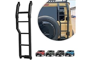 Archaic Échelle de hayon pour Suzuki Jimny Sierra JB64 JB74 2019-2024,Échelle de Queue échelle de Cross-Country pour Jimny,pédale d'escalade Pliable