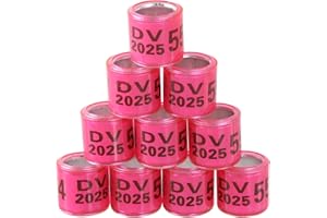 FULAIERGD Pack of 100 Multicoloured Aluminium Pigeon Leg Rings, Identifying Bands, Plastic with 2024 DV Training, Identify Birds Foot Ring