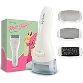 Lifelong Callus Remover for Feet Electronic with 3Heads |Rechargeable Foot Scrubber for Dead, Hard Skin Remover |Waterproof P
