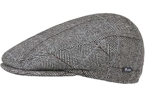 Lipodo Casquette à Carreaux Femme/Homme - Made in Italy Laine Gavroche pour l'hiver avec visière, Doublure, visière Printemps-été
