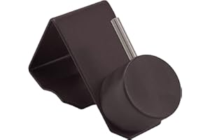 DEKONDO Ganci per finestre/ganci decorativi per bastoni per tende (da fissare sia lateralmente che in alto) (15-20mm spessore della finestra)