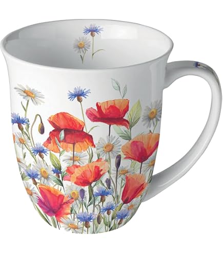 Ambiente Porzellantasse Mit Katzen-Motiv – 0,4 Liter, Fine Bone China, In Geschenkbox