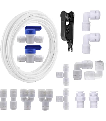 Othmro - Raccordi diritti a pressione pneumatica a collegamento rapido, tubo da 8 mm OD x 12,75 mm maschio PC8-02, 4 pezzi