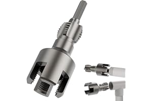 AYIXIWARZ Maschio filettato in PVC per filettatura interna ed esterna, filettatura per tubo dell'acqua, apertura filettatura interna, utensile per filettatura interna per tubi in PVC/PPR, tubi in plastica 1/2"