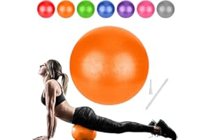 GOONIDY Pelota Pilates Pequeña, 25cm Softball Pilates, Bola de Pilates Yoga, Pelotas Gimnasia Ritmica Niña, Fitball Embarazada (Capacitación Básica & Fisioterapia & Mejorar Equilibrio)