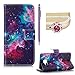 Produktbild SKYXD für Samsung Galaxy A3 2016 Hülle Leder Fantasie Bunte Stern Muster Folio Klappbar Handy Tasche Schutzhülle [Magnet / Brieftasche Kartenfach / Standfunktion] Klapphülle mit [Handyanhänger + Eingabestift] Zubehör Set für Samsung Galaxy A3 2016 A310F Case Bookstyle Flip Leather Cover With [Stylus and Dust Plug]