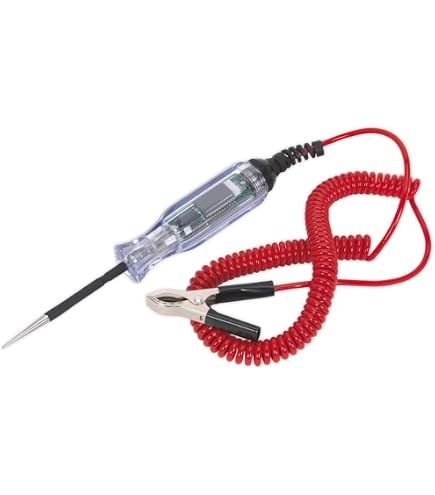 Tester Per Circuiti Elettrici OTC 3634 Con Cavo Da 1,5 M, Per Sistemi 6V E 12V, Manico Ergonomic Trasparente E Lampadina Sostituibile