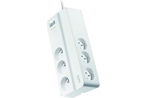 APC Surge Arrest Essential - PM6-FR - 6 prises - Police de protection des équipements connectés jusqu'à 50 000 €