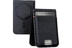 URBAN ARMOR GEAR Metropolis Magnetic Slim Wallet avec fonction de rangement (Porte-monnaie avec aimants ultra puissants, jusqu'à cinq cartes de crédit) kevlar noir