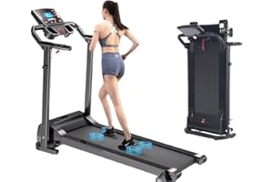 Foldable Treadmill COSMO BUY Treadmills For Office Home Indoor Gym Cardio Fitness Workout Heavy Duty Space Saving | 1-12 KmH | LCD Display | PAD Mobile | Bottle Holder | Walking Running Jogging |