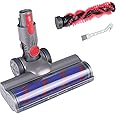 suzao Head Replacement for Dyson V7 V8 V10 V11 V15 sv12 sv14 sv15 Attachment, Dyson Spare Parts - Turbo Brush Motorhead with Soft Roller, Trigger Lock, Cleaner Parts for Carpet and Parquet